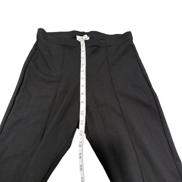 Veronica M Black Knit Flare Leggings Size S - Picture 3 of 6
